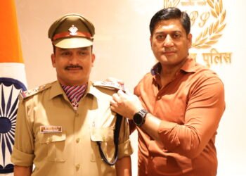 कुन्दन राम के उप निरीक्षक से निरीक्षक के पद पर पदोन्नत होने पर पिपिंग सेरेमनी का आयोजन