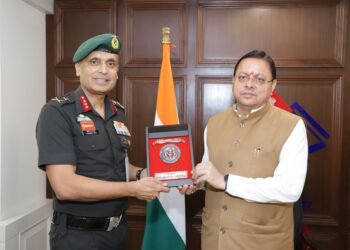मुख्यमंत्री से महानिदेशक एनसीसी ने की शिष्टाचार भेंट, उत्तराखण्ड में एनसीसी के विस्तार एवं आधुनिक आधारभूत संरचना के विकास पर हुई महत्वपूर्ण चर्चा