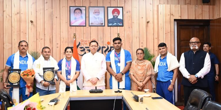 खेल प्रतिभाओं को हरसंभव प्रोत्साहन और विश्वस्तरीय सुविधाएँ उपलब्ध कराना सरकार की प्राथमिकता: मुख्यमंत्री धामी