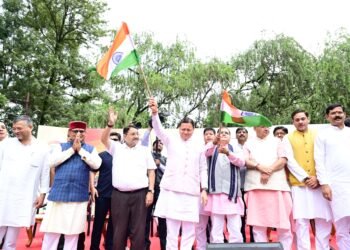 मुख्यमंत्री ने हर घर तिरंगा यात्रा कार्यक्रम में किया प्रतिभाग