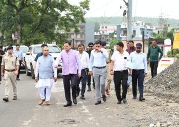 मुख्यमंत्री ने नंदा की चौकी पुल के एप्रोच रोड के पुनर्निर्माण कार्य का किया निरीक्षण