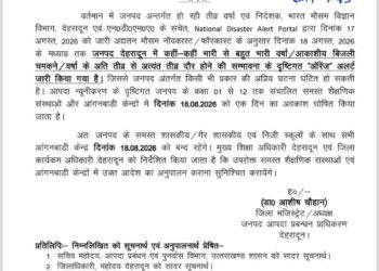 18 aug 2026 को स्कूल की छुट्टी का आदेश जारी।