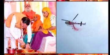 पुष्पवर्षा और चरण प्रक्षालन के साथ देवभूमि ने किया शिवभक्त कांवड़ियों का अभिनंदन