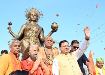 हरिपुर कालसी में गूंजा माँ यमुना का जयघोष, मुख्यमंत्री धामी ने किया माँ यमुना की प्रतिमा का अनावरण और हरिघाट का लोकार्पण