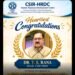 डॉ. टीकम सिंह राणा Academy of Scientific and Innovative Research (AcSIR) द्वारा “Outstanding Professor” अर्थात “अति विशिष्ट आचार्य उपाधि” के सम्मानित।