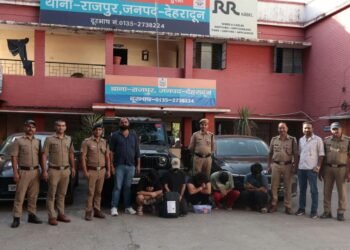 राजपुर थाना पुलिस की बड़ी कार्रवाई: विदेशों को ठगने वाले पांच दबोचे, बड़ा पर्दाफाश