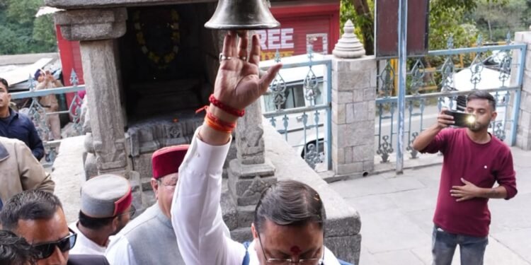 मुख्यमंत्री पुष्कर सिंह धामी ने आदिबद्री मंदिर में की पूजा-अर्चना, प्रदेशवासियों की सुख-समृद्धि की कामना
