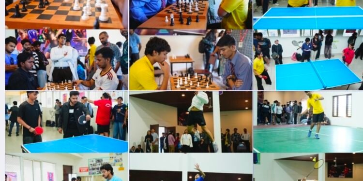 शतरंज, टेबल टेनिस और बैडमिंटन के रोमांचक मुकाबले, एसजीआरआर विश्वविद्यालय के खेलोत्सव।